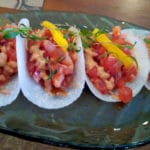 Bellopuerto, una travesía por los sabores del mar en Polanquito 3 Tacos de Jícama con camarón Bellopuerto