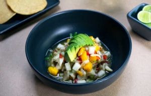Ceviche de setas con citricos