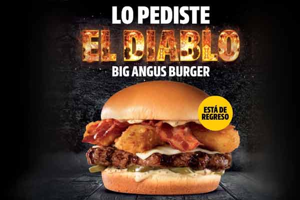 La hamburguesa El Diablo Big Angus Burger regresa a Carl's Jr. 1 La hamburguesa El Diablo Big Angus Burger regresa a Carl’s Jr.