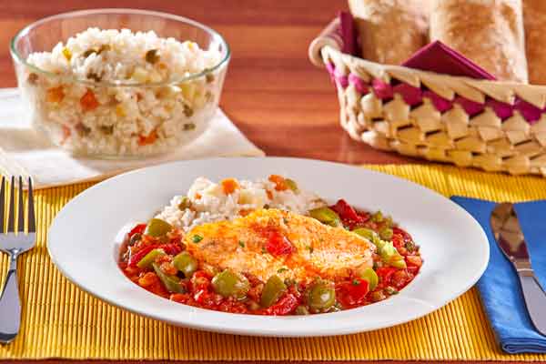 Platillos mexicanos pescado a la veracruzana