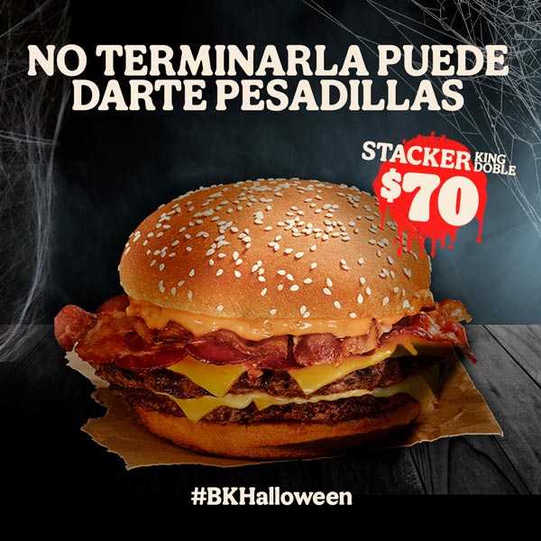 Stacker Doble Burger King Halloween