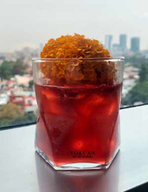 cóctel volcán de mi tierra