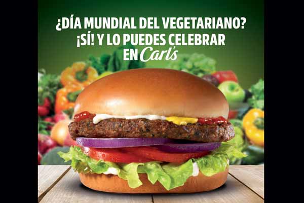 Así celebra Carl’s Jr. el Día Internacional del Vegetariano 1 Así celebra Carl’s Jr. el Día Internacional del Vegetariano