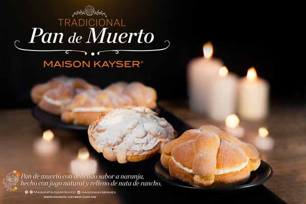Maison Kayser presenta su Pan de Muerto en dos versiones