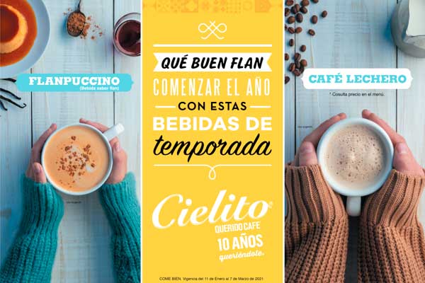Nuevo Flanpuccino para apapacharnos en Cielito Querido Café