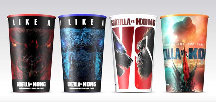 Vasos Godzilla vs. Kong Carl's Jr.