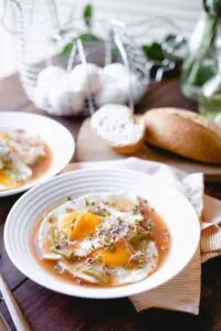 receta huevos ahogados
