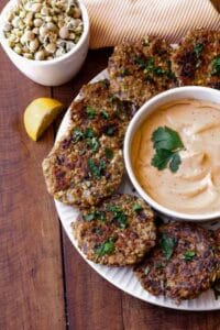 tortitas de brotes con germinado