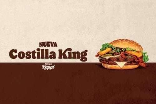 El auténtico sabor del norte está en la nueva Costilla King de Burger King