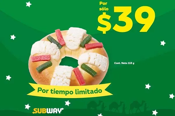 Subway lanza su versión de Rosca de Reyes