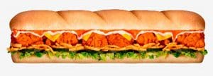 subway sandwich boneless