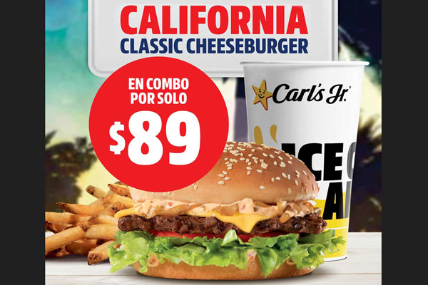 La California Classic Cheeseburger de Carl’s Jr. está de regreso