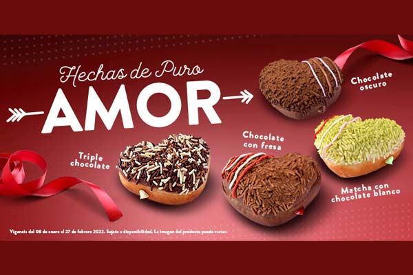 Donas hechas de puro amor en Krispy Kreme para San Valentín 1 Donas hechas de puro amor en Krispy Kreme para San Valentín