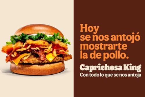La Caprichosa King llega a Burger King por tiempo limitado