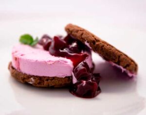 Sándwich Helado de frambuesa