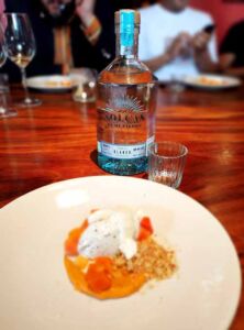 Helado de queso con Tequila Volcán de Mi Tierra