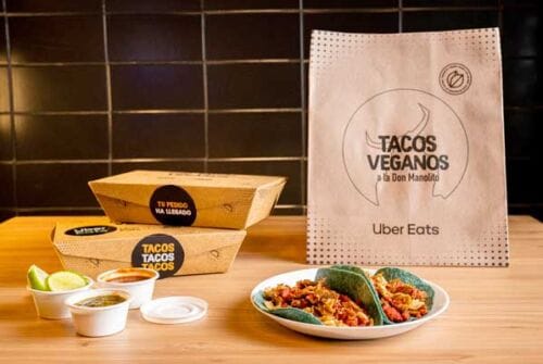 Uber Eats y Tacos Don Manolito lanzan línea de tacos veganos