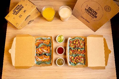 Uber Eats y Tacos Don Manolito lanzan línea de tacos veganos 2 tacos veganos Tacos Don Manolito