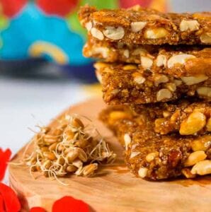 palanqueta con brotes de trigo