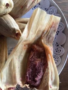 tamal para el Día de la Candelaria