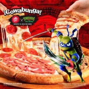 Pizza Hut y Tortugas Ninja