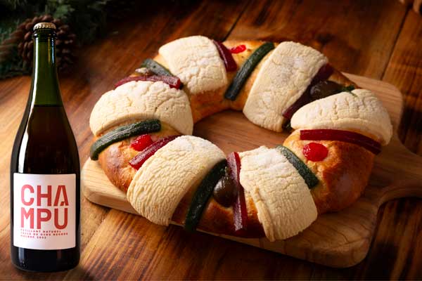 Champú, el vino espumoso ideal para acompañar la Rosca de Reyes 1 Champú, el vino espumoso ideal para acompañar la Rosca de Reyes