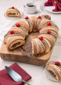 rosca rellena de chocolate Soriana