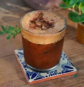 Dulce mesa cóctel refrescante