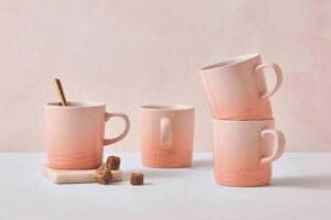 tazas de café Peche Le Creuset