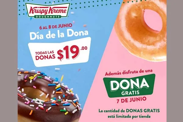 Krispy Kreme celebra su Día de la Dona con grandes promociones