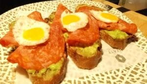 Bruschetta de chorizo ibérico