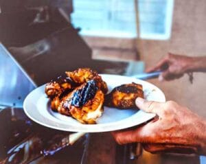 carne de pollo frito