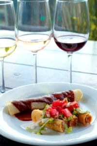 tacos con vinos de Rioja