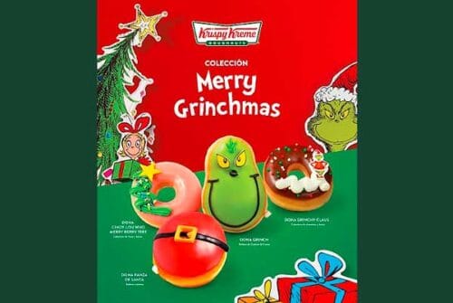 El espectacular sabor de la Navidad llega con la colección de Donas Merry Grinchmas de Krispy Kreme