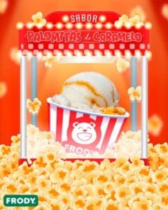 Helado sabor Palomitas de Caramelo