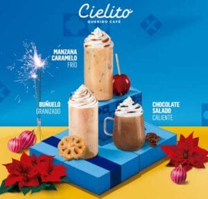 bebidas menú navideño Cielito Querido Café