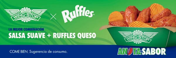 Ruffles y Wingstop crearon las alitas sabor Salsa Suave + Ruffles