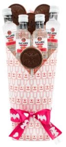 ramo de botellitas raspberry