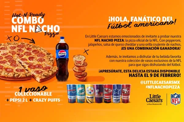 Little Caesars lanza la NFL Nacho Pizza, un touchdown delicioso para el gran domingo