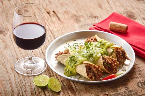 Los tacos con vinos de Rioja se disfrutan más