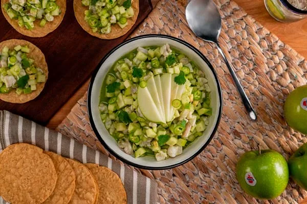 Ceviche de manzana, un platillo fresco, delicioso y fácil de preparar para Cuaresma