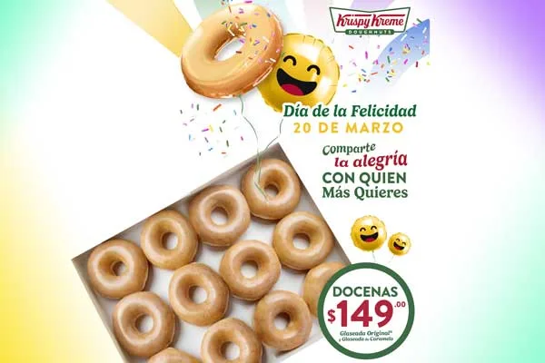 Krispy Kreme celebra el Día de la Felicidad con Donas gratis