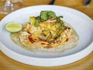 Taco de Jaiba en Marea, restaurante de Mar