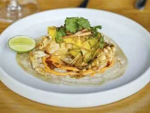 Taco de Jaiba en Marea, restaurante de Mar