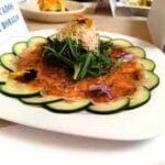 Tiradito de atún y Róbalo