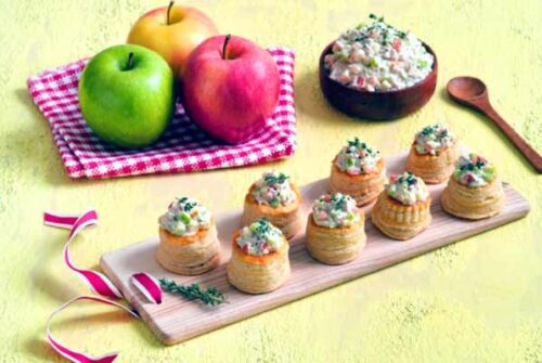 Vacaciones con sabor: volovanes rellenos de atún y manzanas de Washington