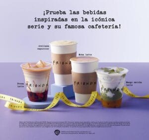 bebidas en menú Friends Liverpool