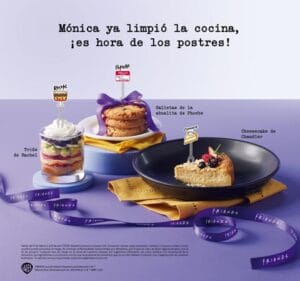 postres en menú Friends Liverpool