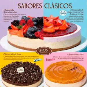 colección de postres Dulces Momentos Soriana