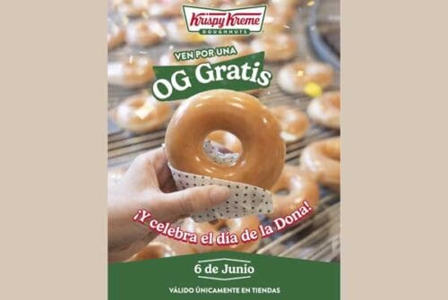 ¡Krispy Kreme regala 100 mil donas por el Día de la Dona en toda la República!